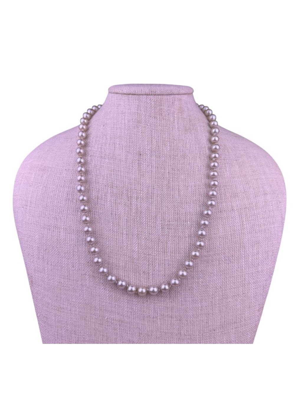 Strand Of Faux Pearls Womens Ivory Necklace With Gold Tone Clasp Japan
